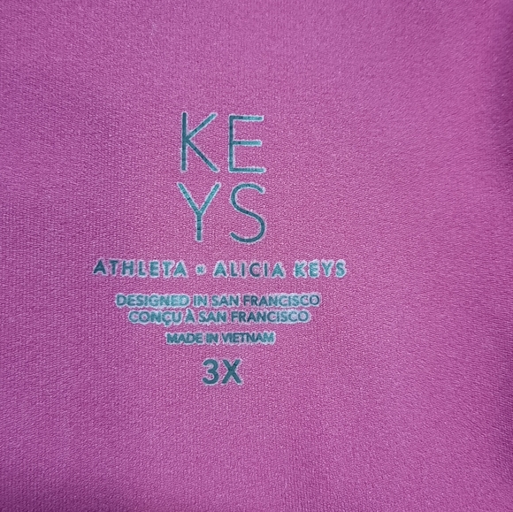 ATHLETA Alicia Keys (3X) Wide Leg Pant Fuscia - Picture 5 of 9